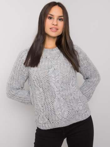 Gray knitted sweater Axton RUE PARIS
