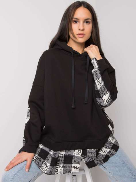 Black and white women's hoodie Freyah RUE PARIS