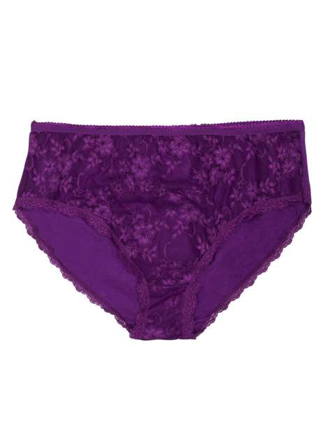 Dark Purple High Waist Women's Panties 