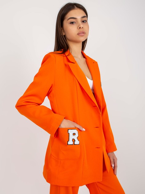 Orange casual jacket from suit 