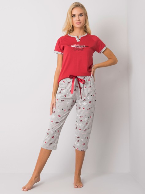 Red Two Piece Pyjama Set